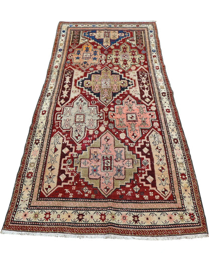 Tappeto Shirvan Antico 275x100 cm | Tappeto Orientale Annodato a Mano