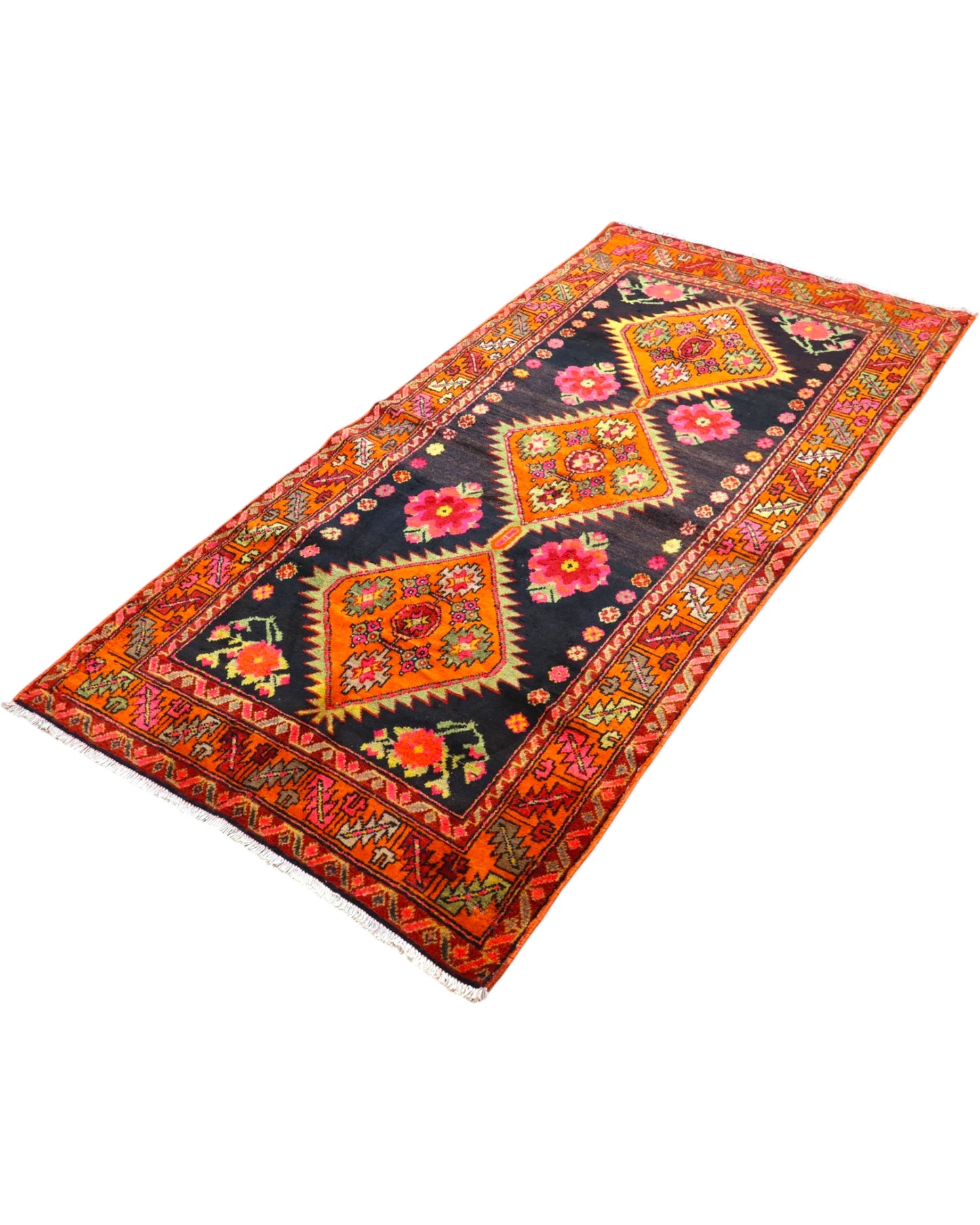Tappeto Gharabagh Antico 230x112 cm | Tappeto Persiano Annodato a Mano