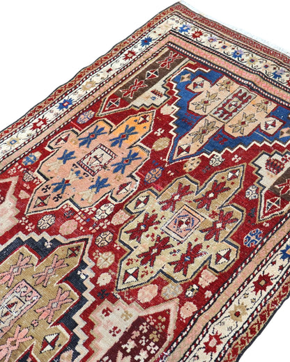 Tappeto Shirvan Antico 275x100 cm | Tappeto Orientale Annodato a Mano