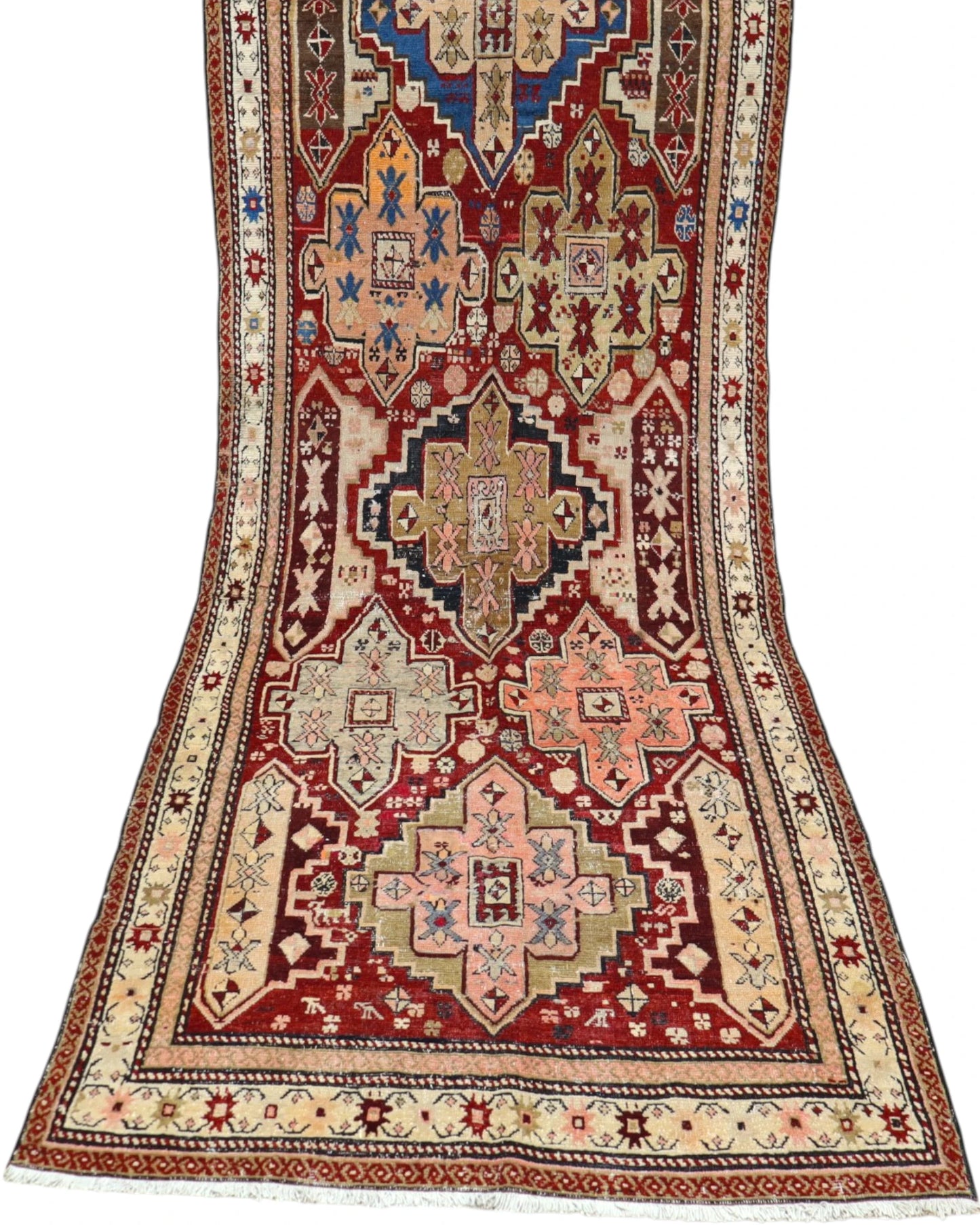 Tappeto Shirvan Antico 275x100 cm | Tappeto Orientale Annodato a Mano