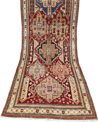 Tappeto Shirvan Antico 275x100 cm | Tappeto Orientale Annodato a Mano