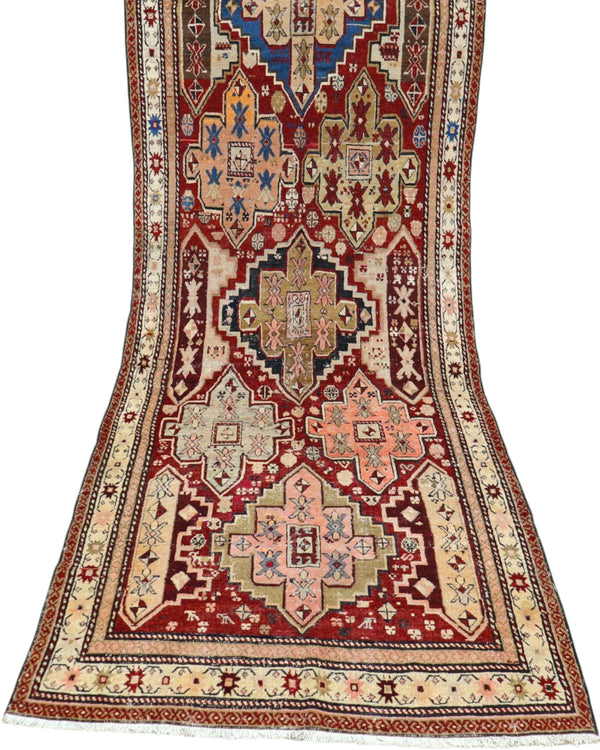 Tappeto Shirvan Antico 275x100 cm | Tappeto Orientale Annodato a Mano