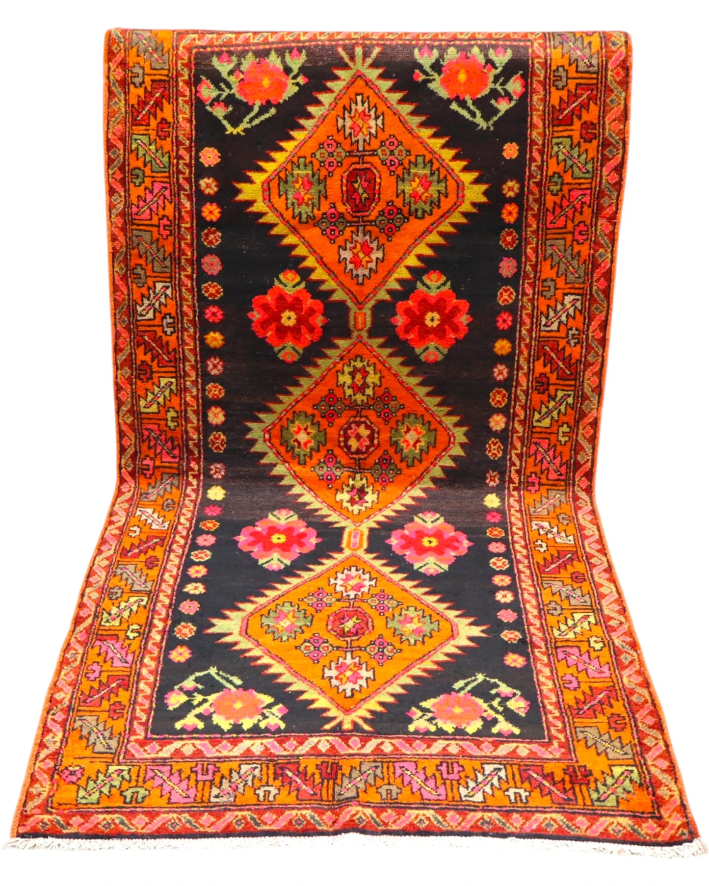 Tappeto Gharabagh Antico 230x112 cm | Tappeto Persiano Annodato a Mano