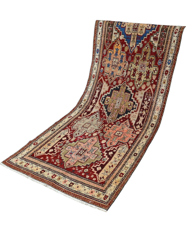 Tappeto Shirvan Antico 275x100 cm | Tappeto Orientale Annodato a Mano