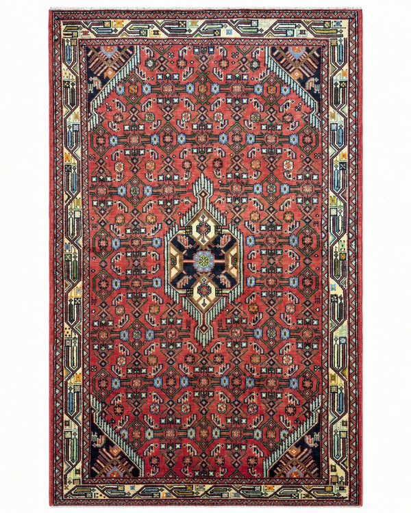 Tappeto Hamedan fatto a mano in lana persiano 165x102 cm