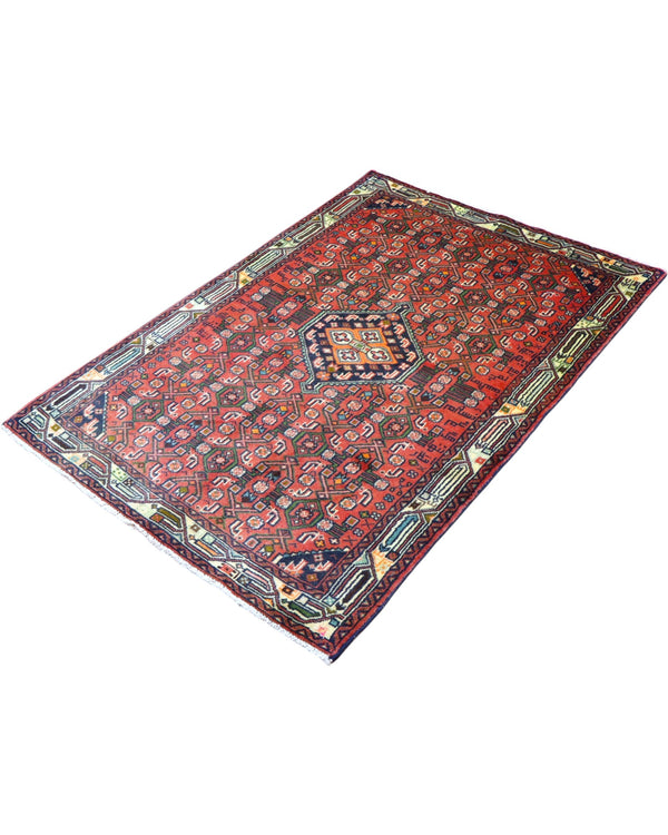 Tappeto orientale rosso 150x106 cm decorativo per ingresso raffinato