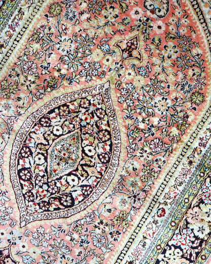 Tappeto Persiano India 160x104cm floreale rosso e blu