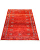 Tappeto persiano 150x100 cm rosso minimal con motivi geometrici in soggiorno