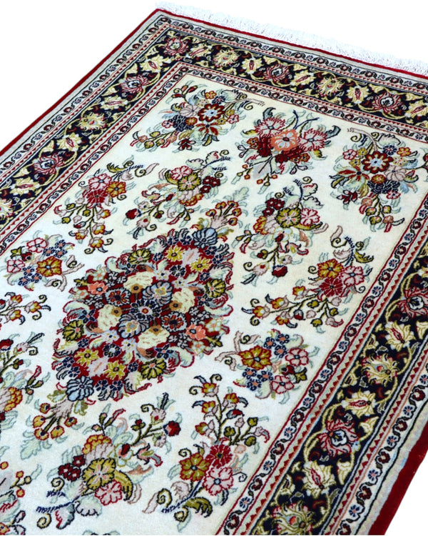 Tappeto persiano piccolo 167x108 cm avorio per ambiente luminoso