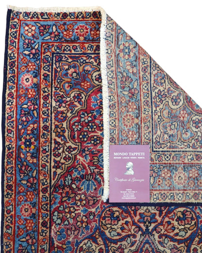 Passatoia Liliyan 180x50 cm in lana con bordure decorative e classico design persiano.