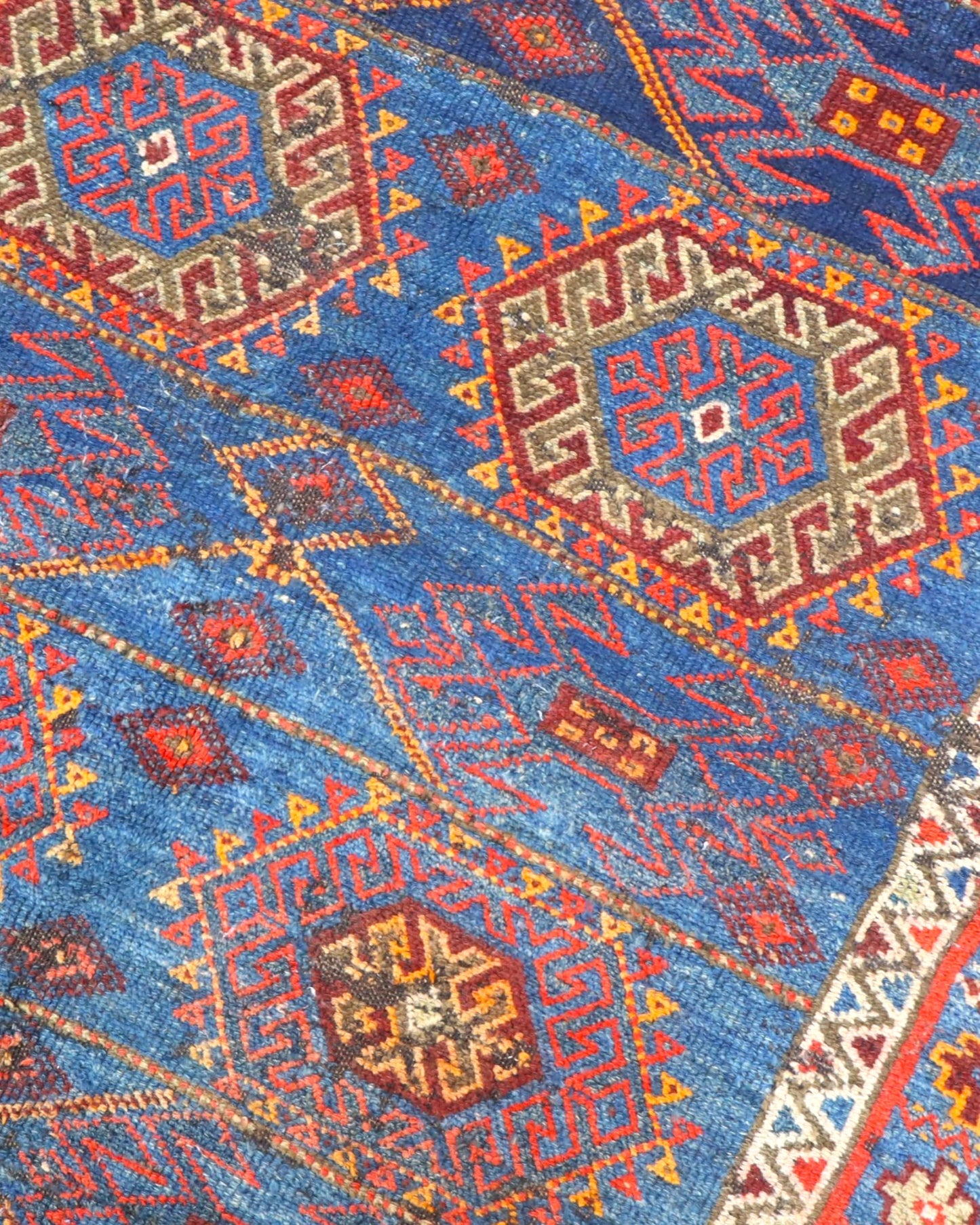 Tappeto Lerial Antico 225x142 cm Annodato a Mano