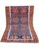Tappeto Lerial Antico 225x142 cm in lana con design orientale dai colori blu, rosso e avorio.