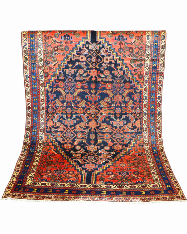 Tappeto Malayer Antico 197x129 cm | Tappeto Persiano Annodato a Mano