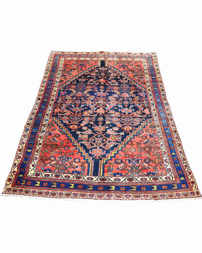 Tappeto Malayer Antico 197x129 cm | Tappeto Persiano Annodato a Mano
