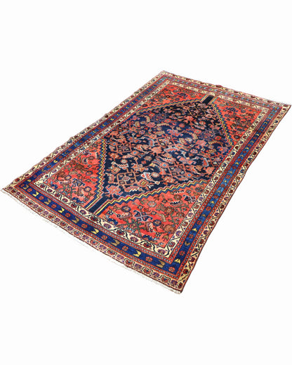 Tappeto Malayer Antico 197x129 cm | Tappeto Persiano Annodato a Mano
