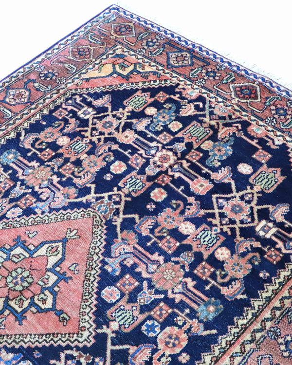 Tappeto Persiano Malayer Antico 191x132 cm Annodato a Mano