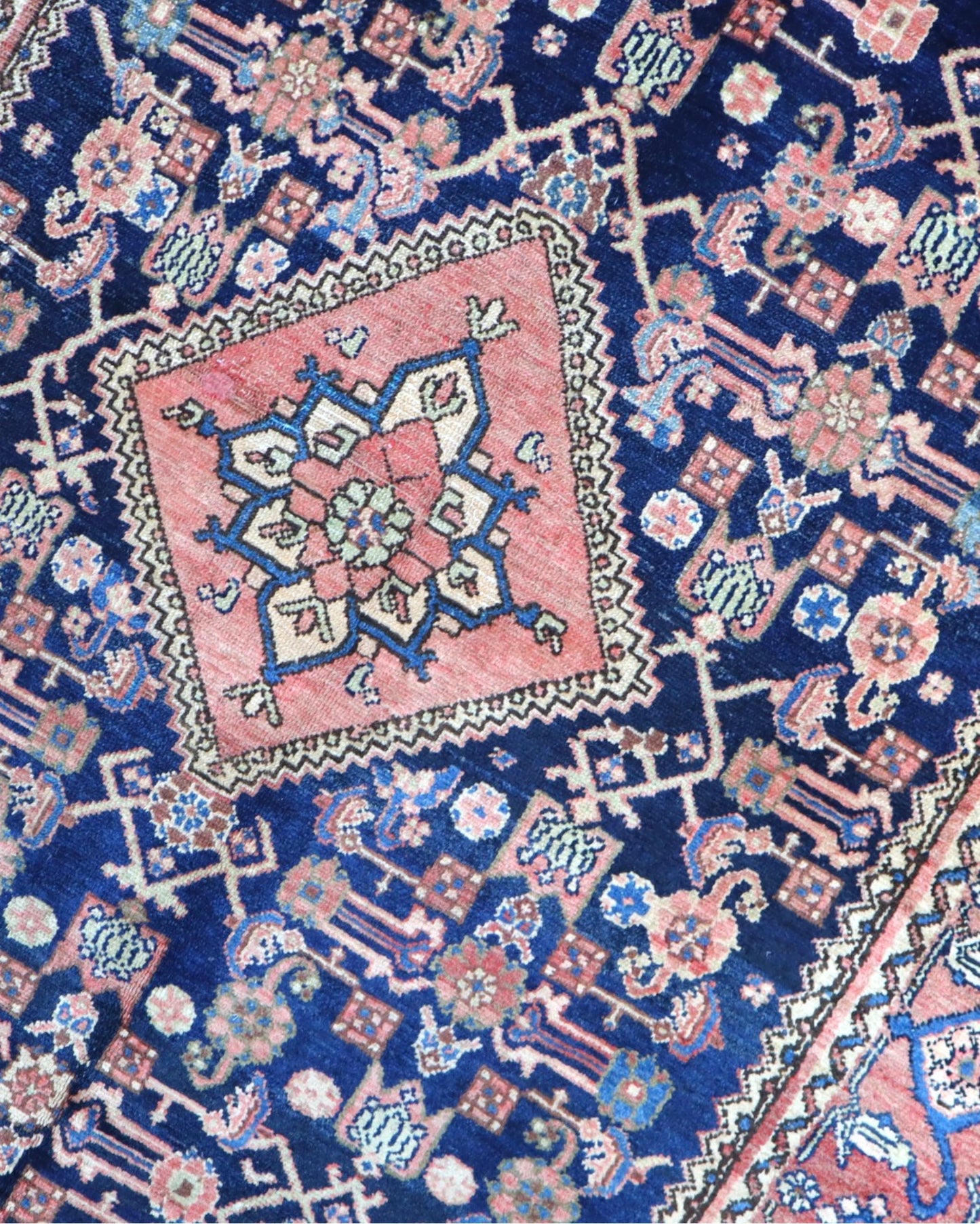 Tappeto Persiano Malayer Antico 191x132 cm Annodato a Mano