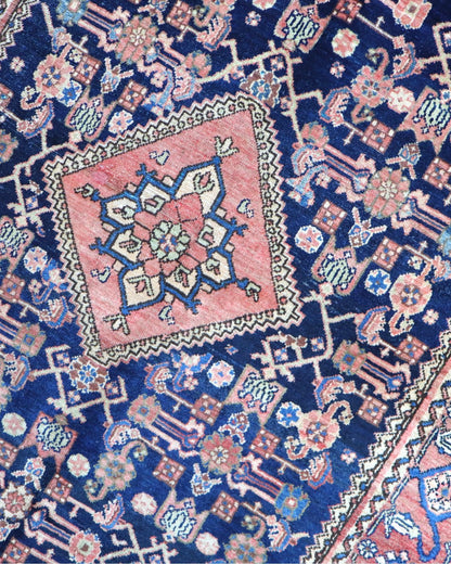 Tappeto Persiano Malayer Antico 191x132 cm Annodato a Mano