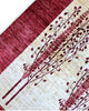 Tappeto Moderno 347x243 cm annodato a mano in lana e cotone con colori vegetali, design elegante beige e bordeaux.