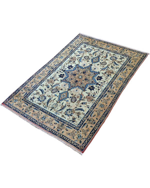 Tappeto orientale beige 159x106 cm decorativo per ingresso raffinato