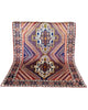 Tappeto Afshari beige e blu 223x157 cm per sala da pranzo