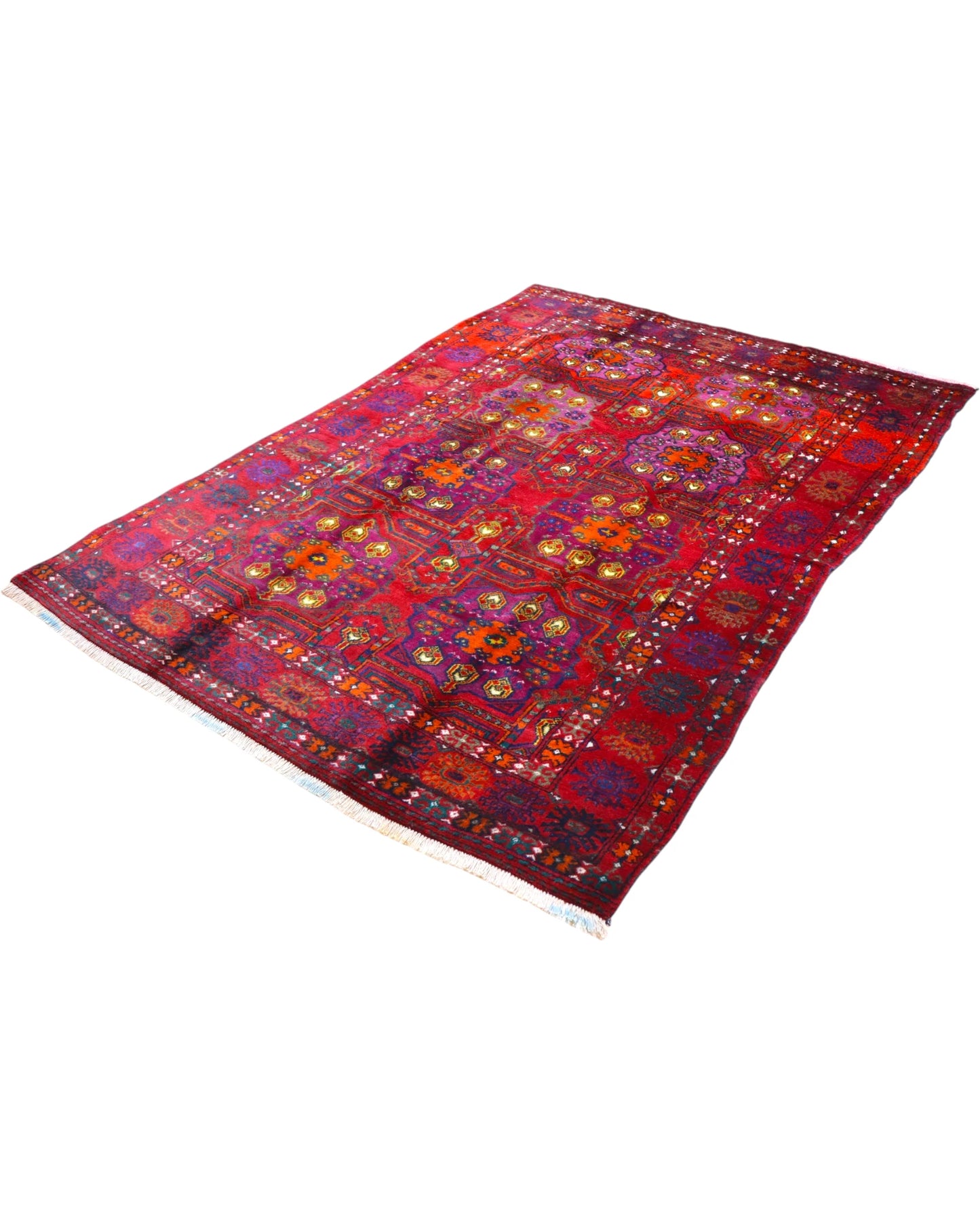 Tappeto 227x161 cm geometrico e floreale per soggiorno moderno