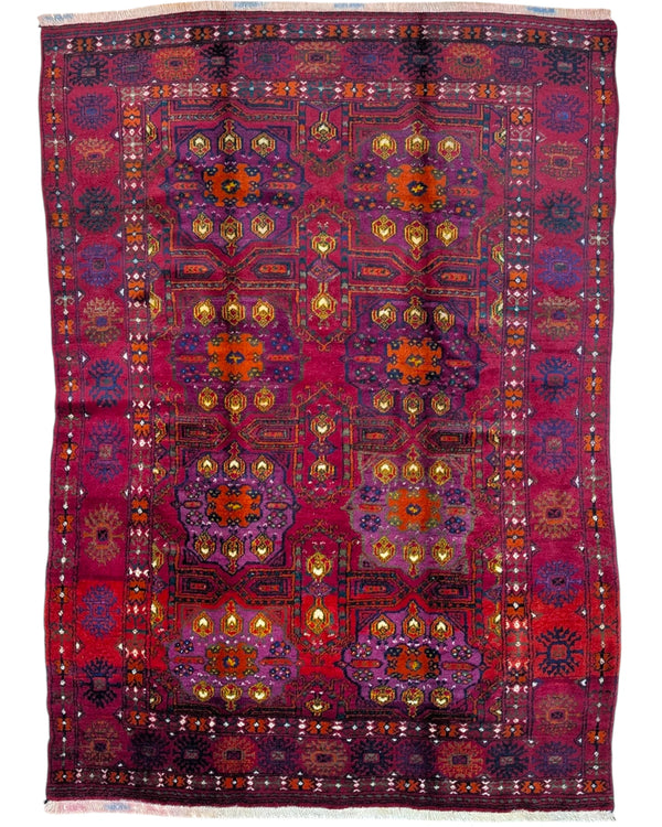 Tappeto Turkman 227x161 cm con design geometrico per soggiorno