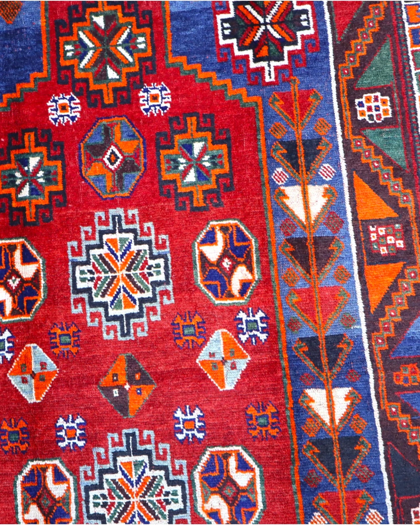 Tappeto persiano Hamedan 233x160 cm, qualità artigianale per sala da pranzo