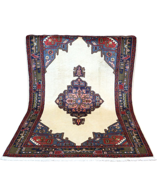 Tappeto geometrico 240x160 cm Afshari, ideale per spazi raffinati e moderni.
