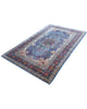 Tappeto Bercana 244x150 cm blu e fucsia per soggiorno di classe