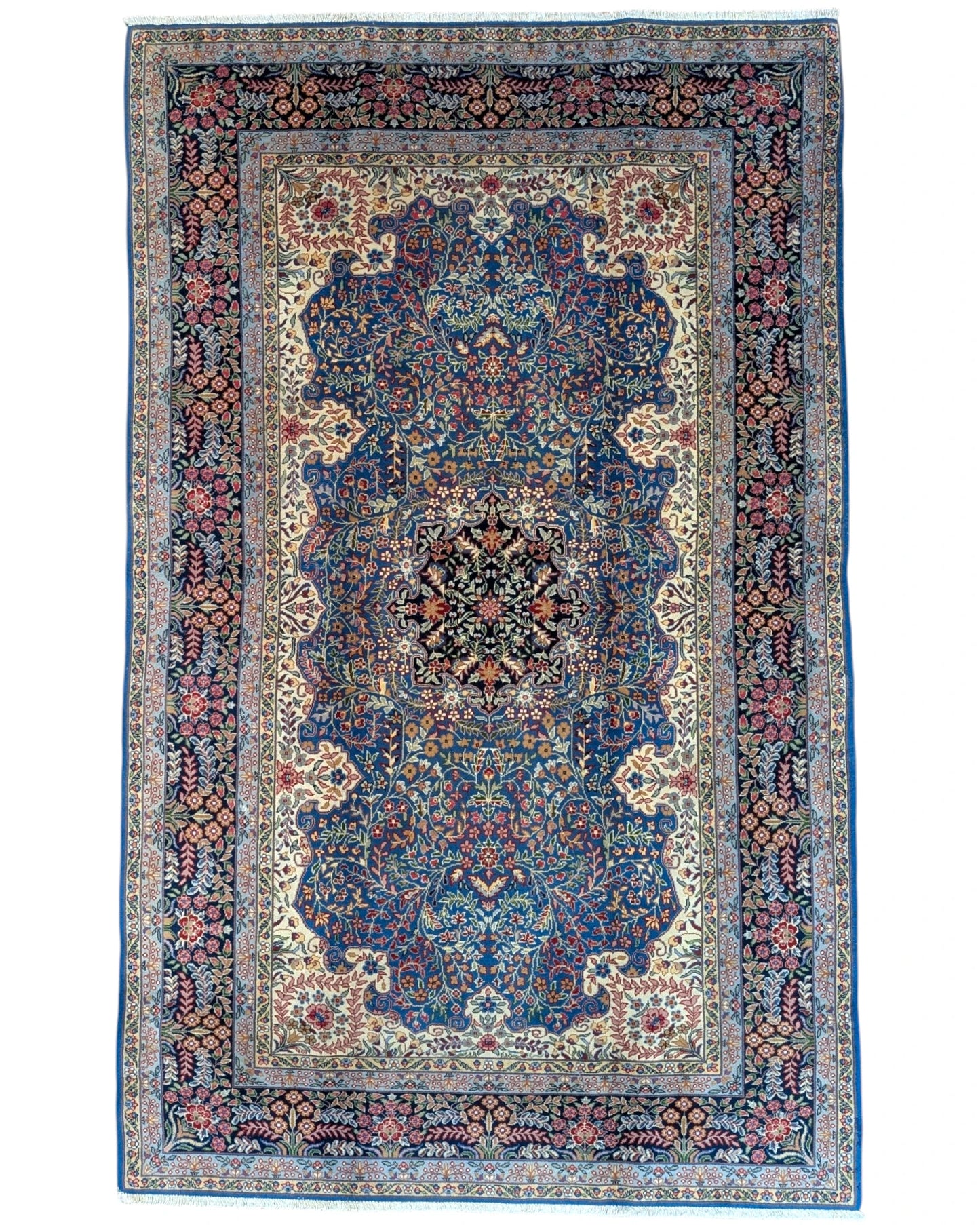 Tappeto Persiano Bercana 244x150 cm floreale per soggiorno elegante