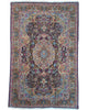 Tappeto persiano Kirman 244x158 cm floreale per soggiorno elegante