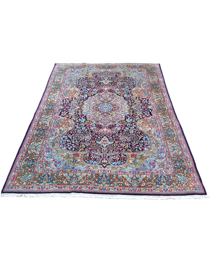 Tappeto 244x158 cm con medaglione e design floreale per sala da pranzo