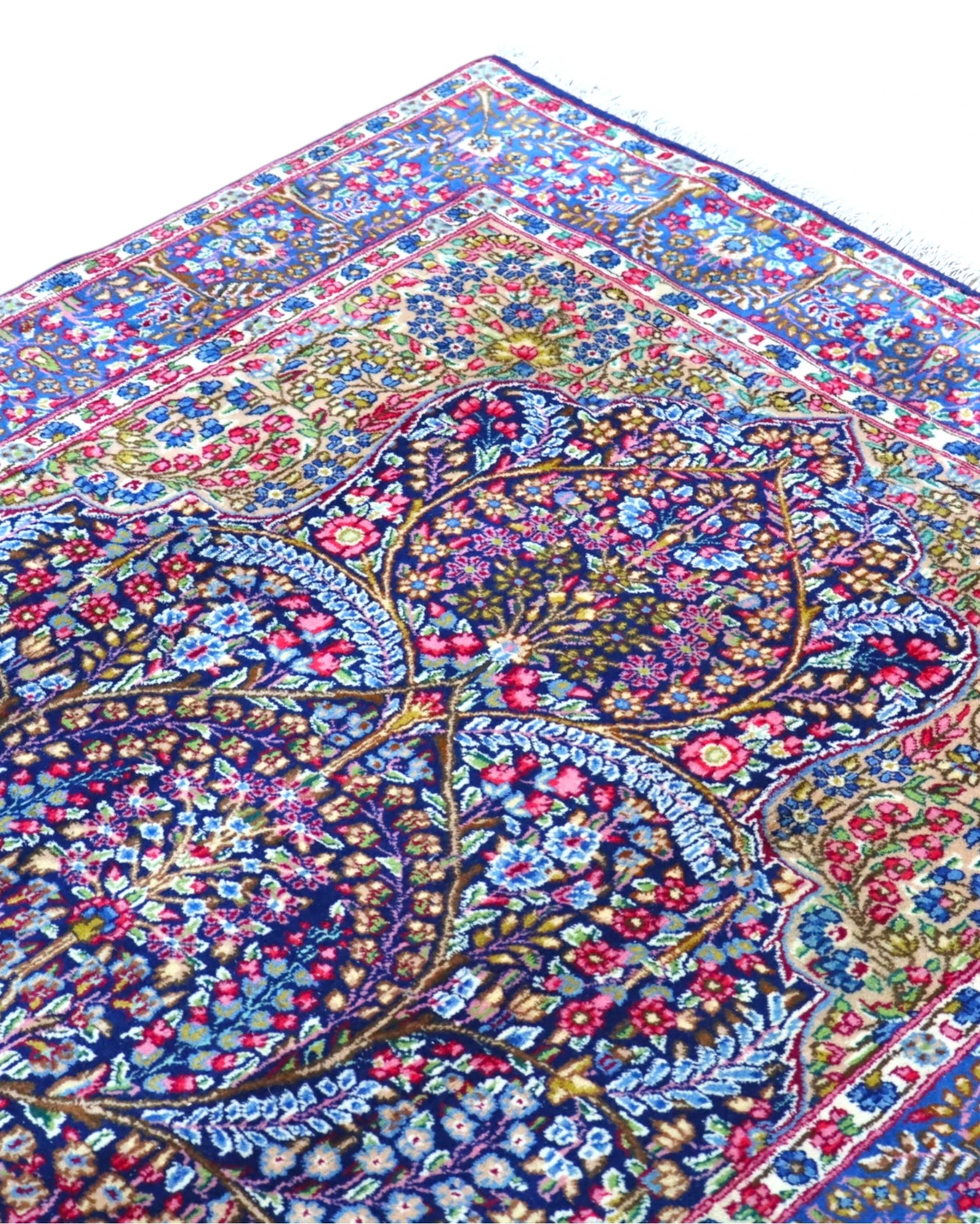 Tappeto 247x153 cm Kirman in lana e cotone per arredamento classico