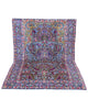 Tappeto Kirman 247x153 cm in blu e fucsia per corridoio elegante