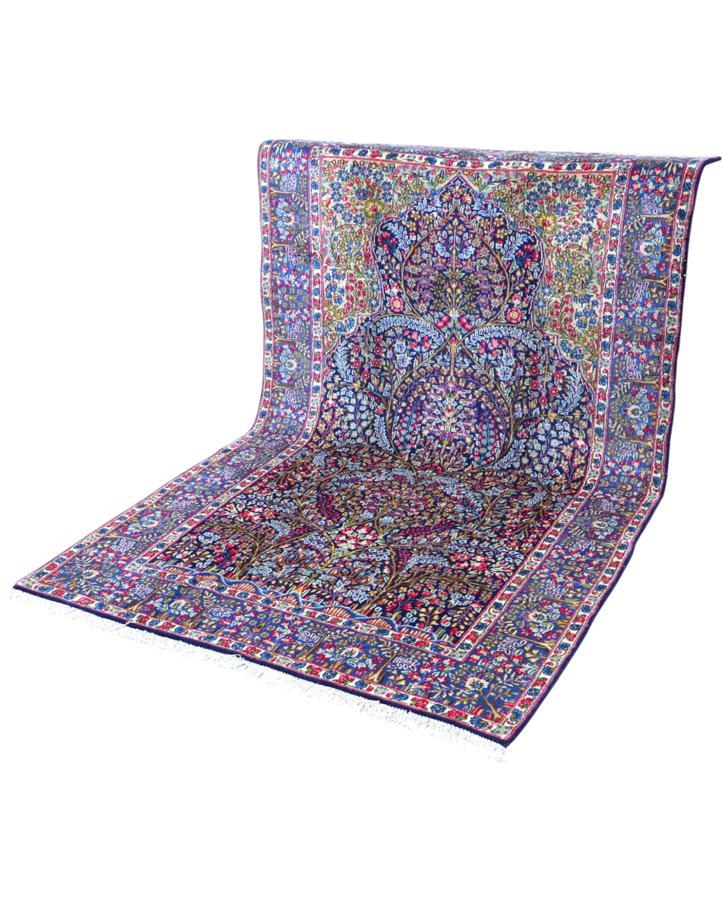 Tappeto Persiano 247x153 cm in toni di blu per arredare il soggiorno