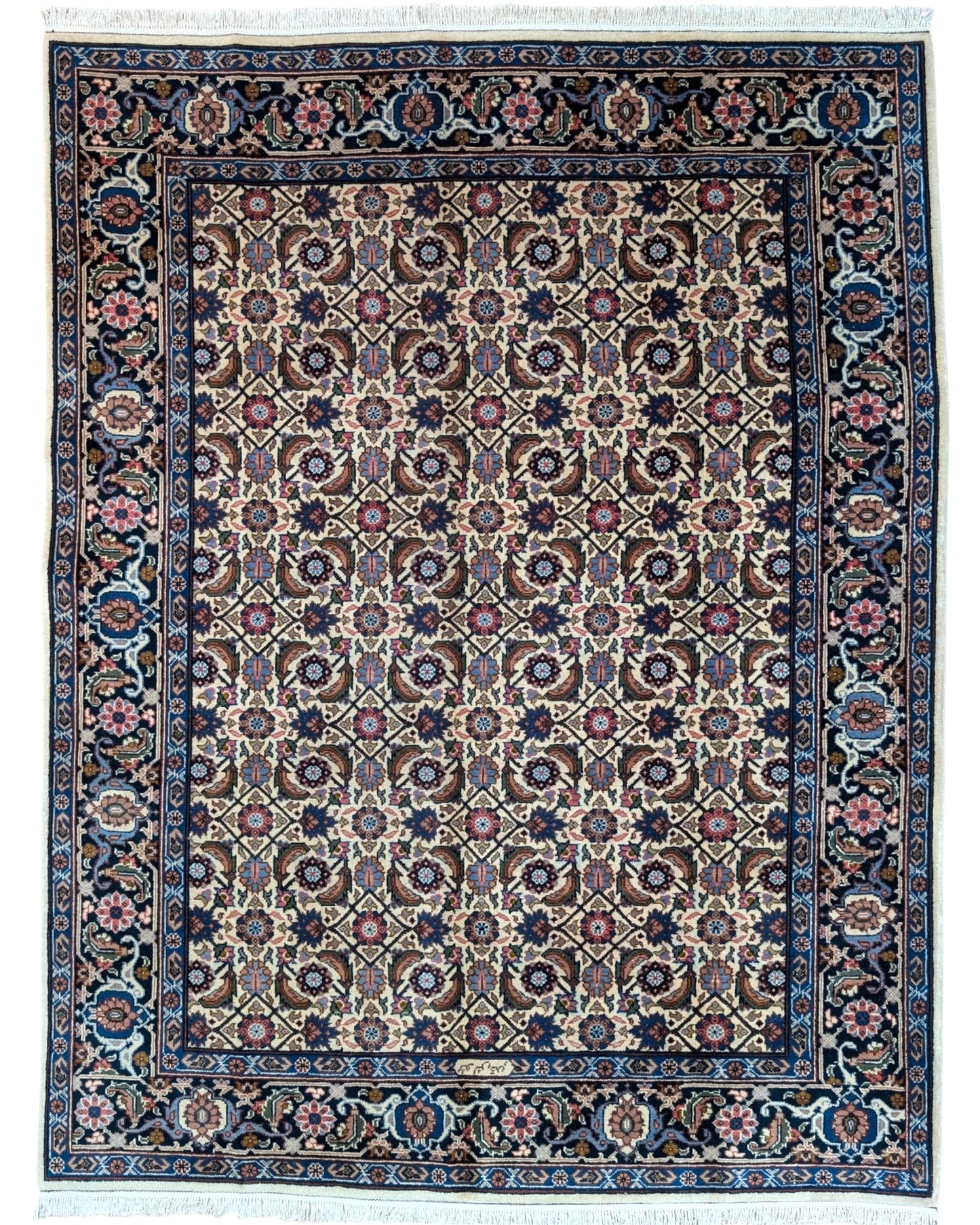 Tappeto persiano Mud 260x200 cm floreale per soggiorno elegante