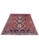 Tappeto 231x168 cm Afshan rosso e blu, ideale per soggiorno o ingresso.