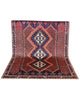 Tappeto persiano Afshari 231x168 cm rosso e avorio per ingresso raffinato.