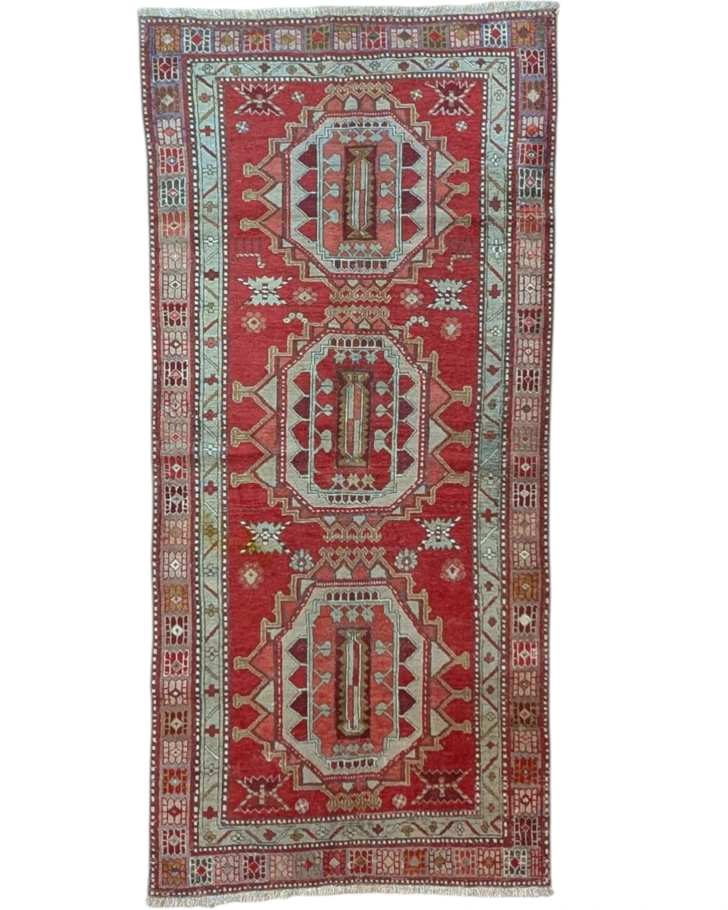 Tappeto Persiano Antico Daghestan 245x115cm