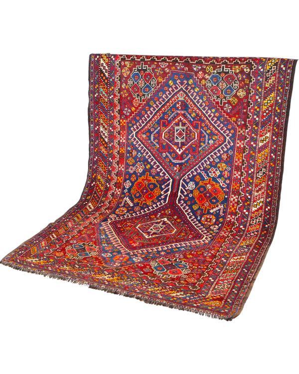 Tappeto Persiano Antico Ghashghai 150x217cm