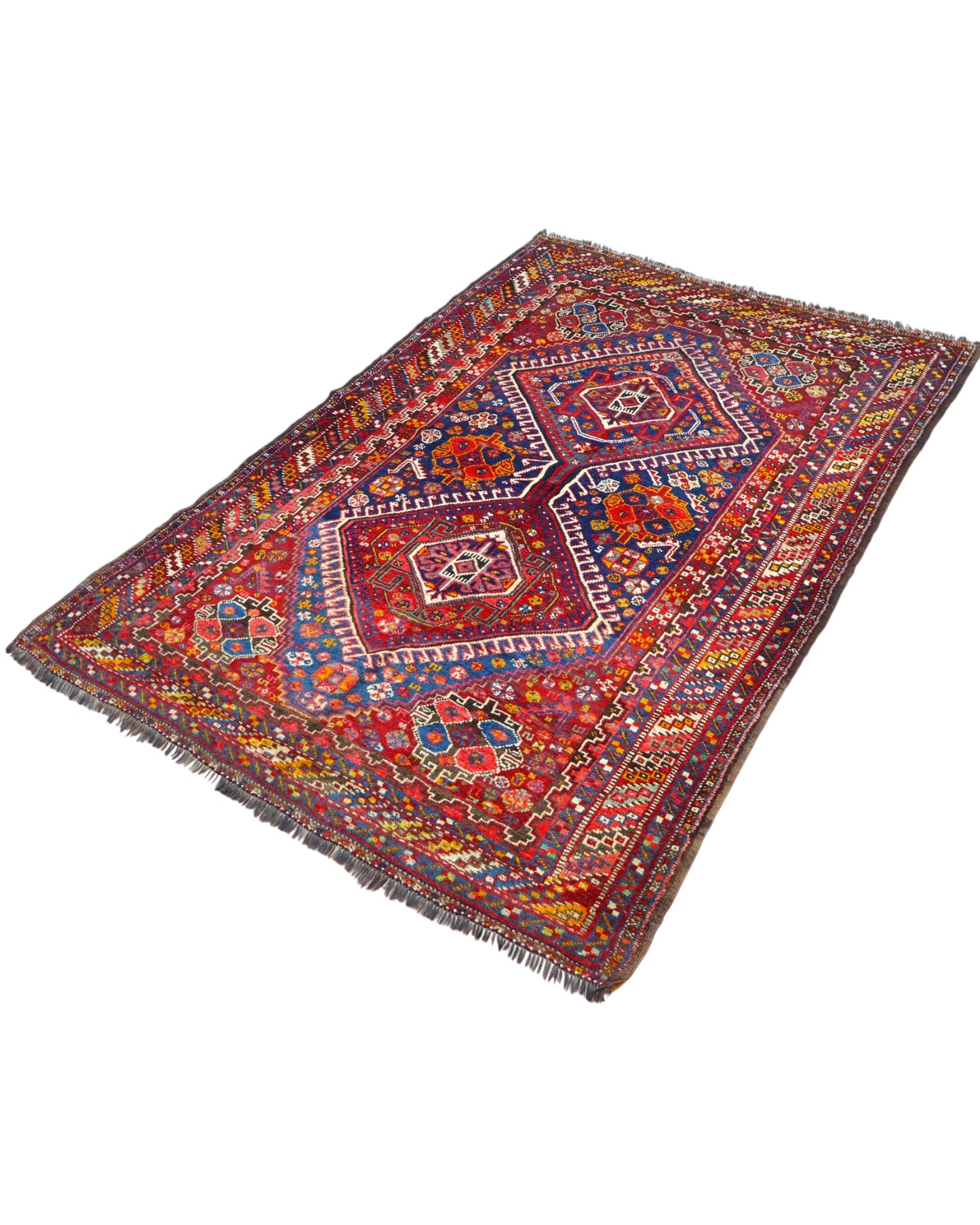 Tappeto Persiano Antico Ghashghai 150x217cm