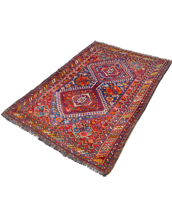 Tappeto Persiano Antico Ghashghai 150x217cm