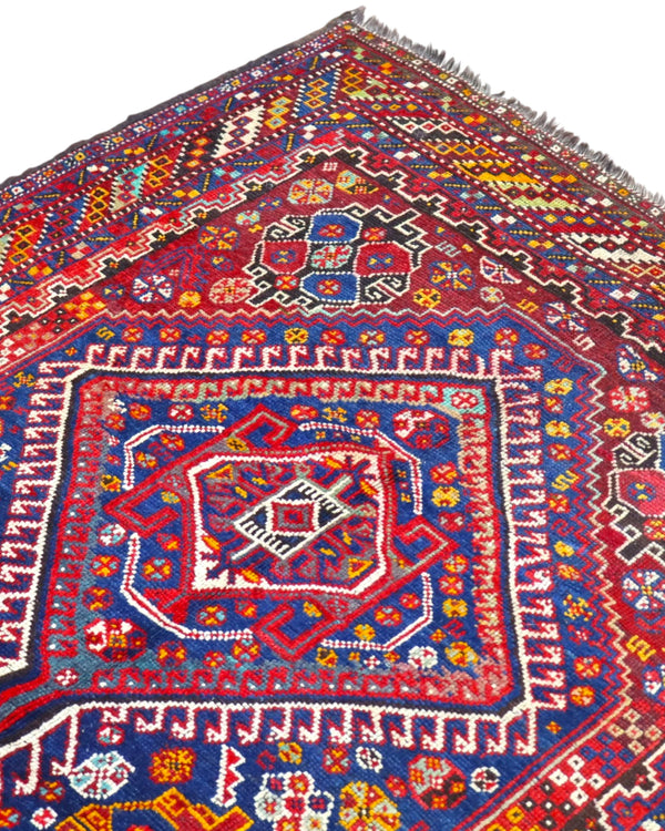 Tappeto Persiano Antico Ghashghai 150x217cm