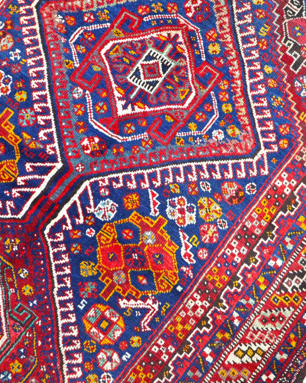 Tappeto Persiano Antico Ghashghai 150x217cm