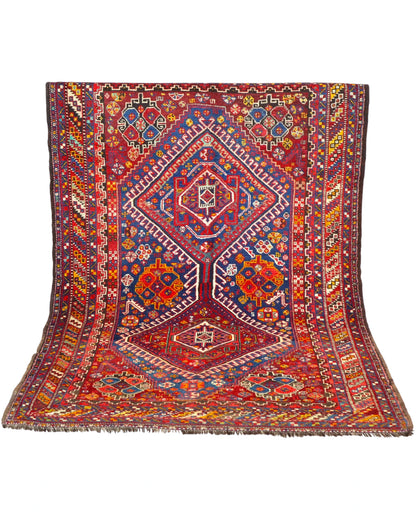 Tappeto Persiano Antico Ghashghai 150x217cm