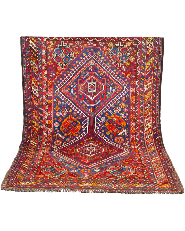 Tappeto Persiano Antico Ghashghai 150x217cm