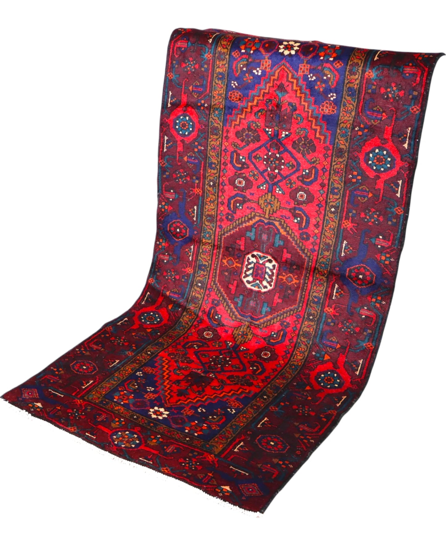 Tappeto Persiano Antico Hamedan 202x100cm