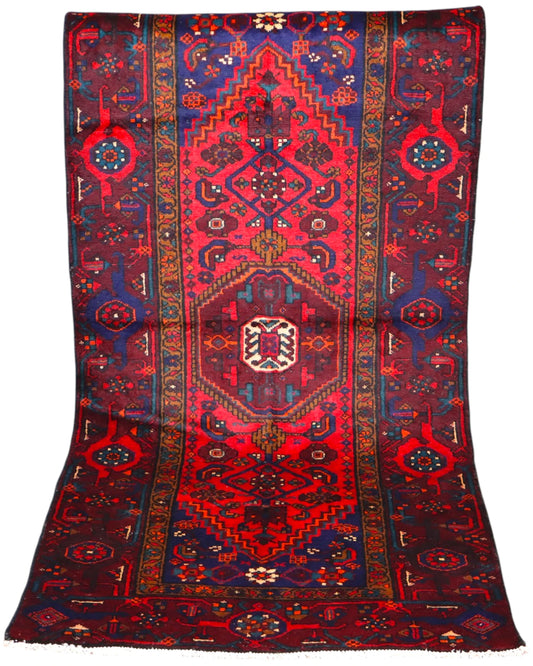 Tappeto Persiano Antico Hamedan 202x100cm