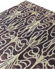 Tappeto Persiano Gabbeh 275x178 cm Marrone Scuro e Avorio Geometrico